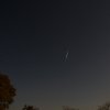Iridiumflare bei Vollmond